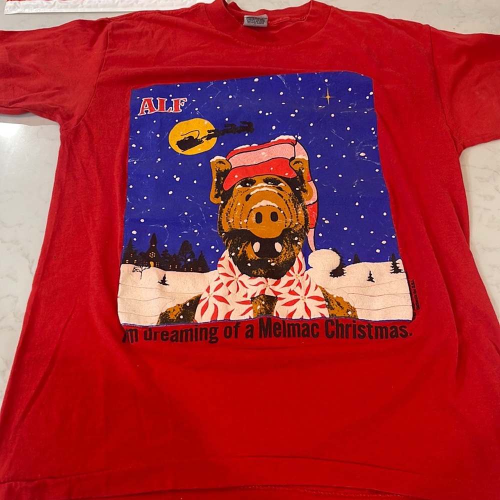 Alf Christmas shirt 1988 vintage
